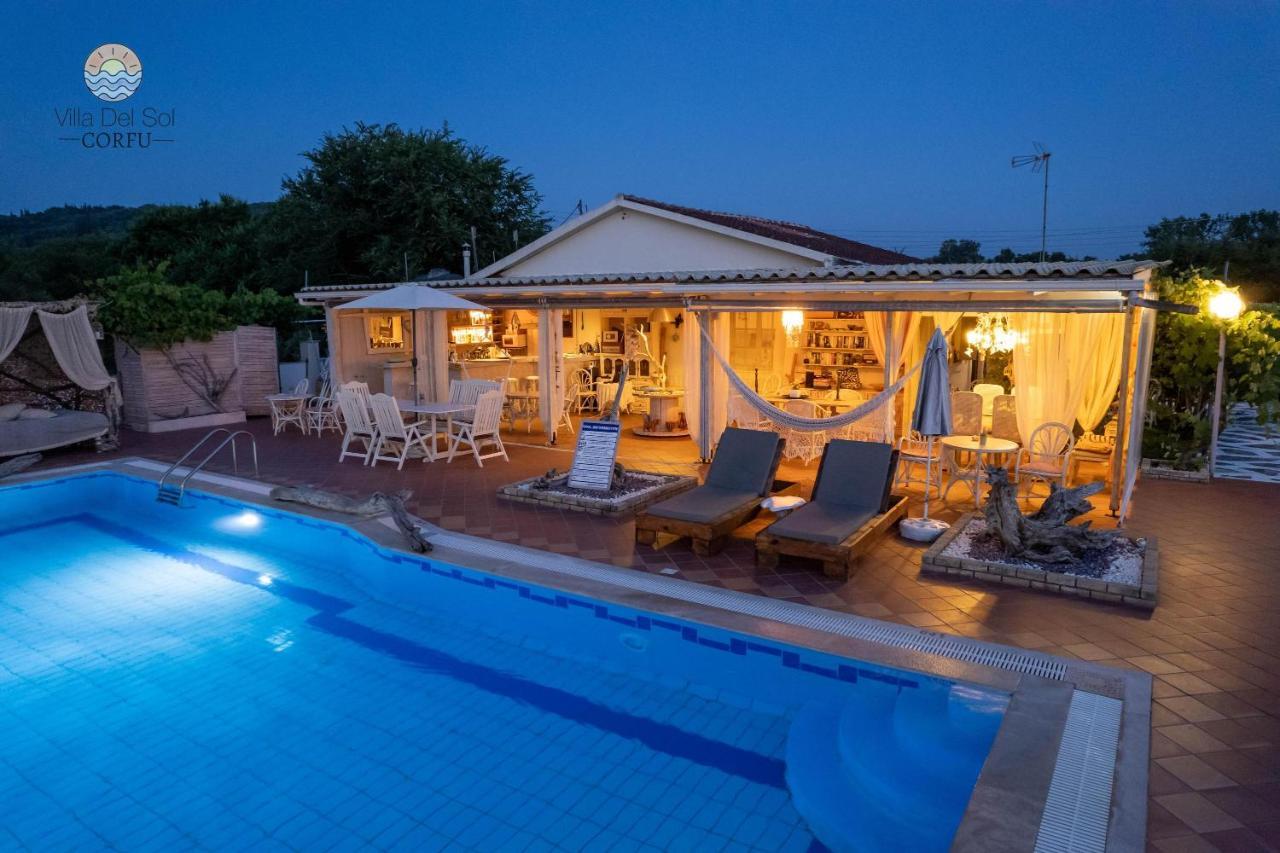 Sidárion Villa Del Sol Corfu المظهر الخارجي الصورة