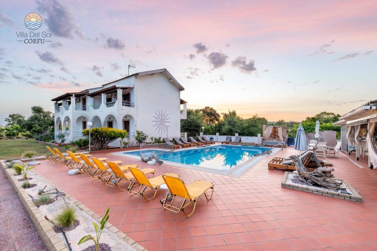 Sidárion Villa Del Sol Corfu المظهر الخارجي الصورة